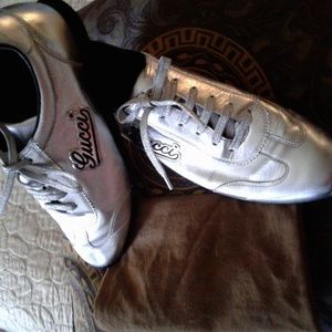 Silver Gucci Sport shoes